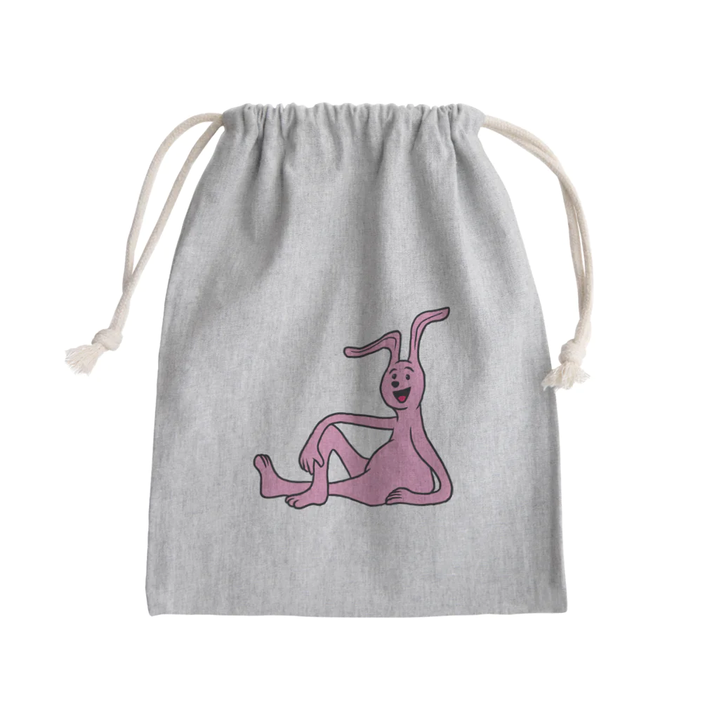 ホビヲノエのお店のふてぶてしいうさぎ Mini Drawstring Bag