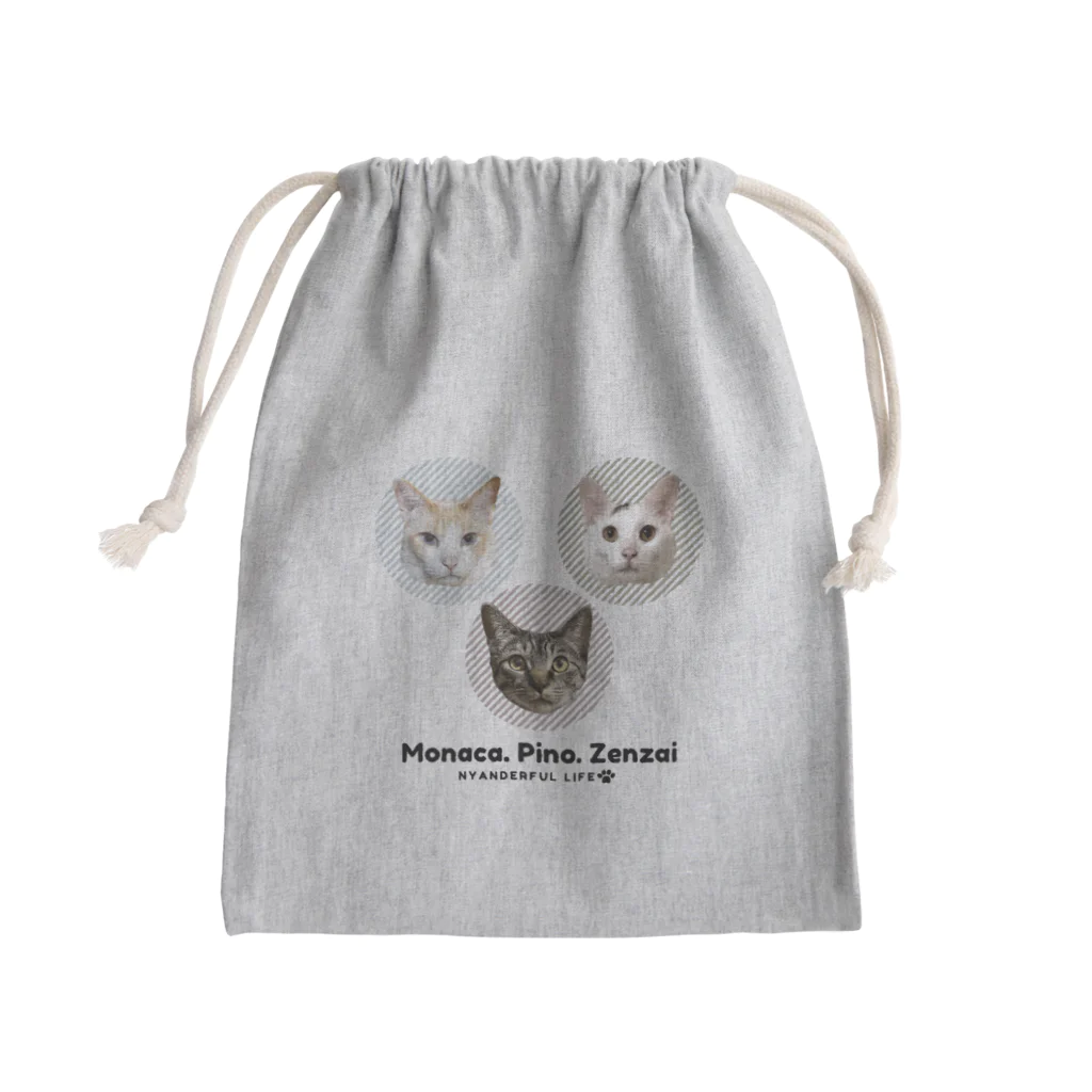 monazen-catのマイラブたち Mini Drawstring Bag