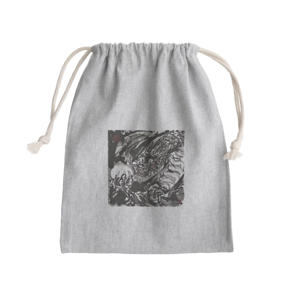 観瀾斎（かんらんさい）の珠龍 Mini Drawstring Bag