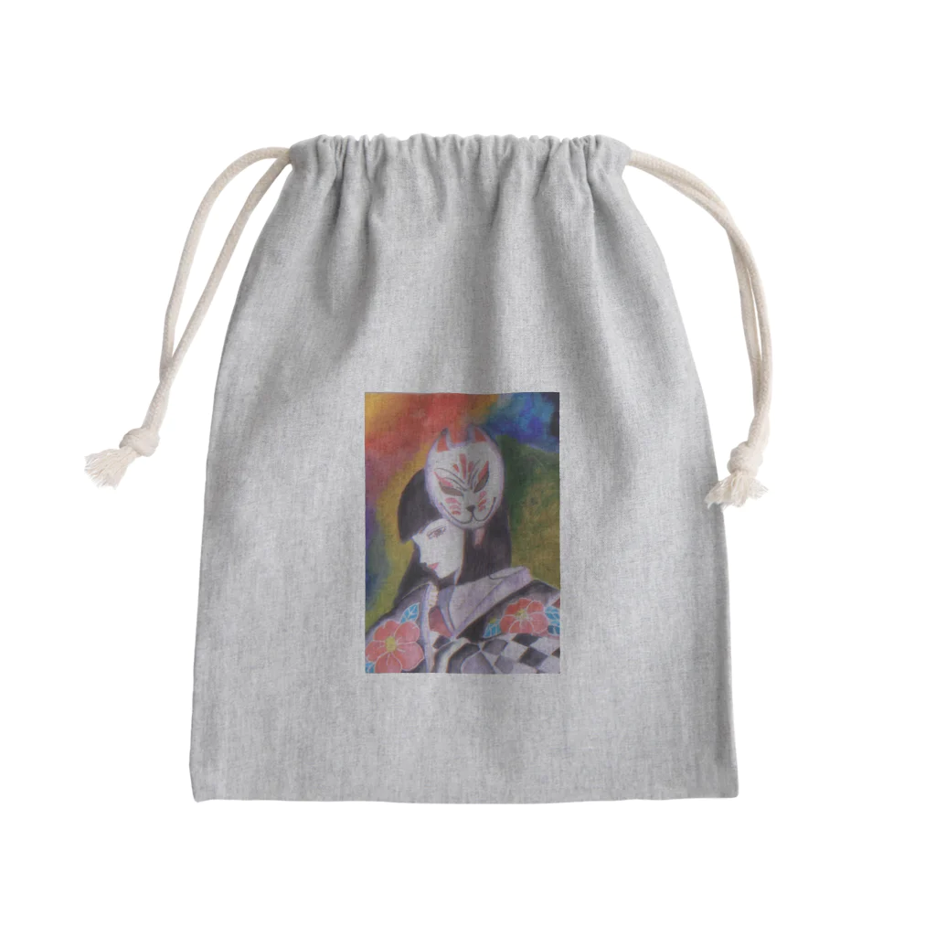 母のイラストグッズ♡の祭り Mini Drawstring Bag