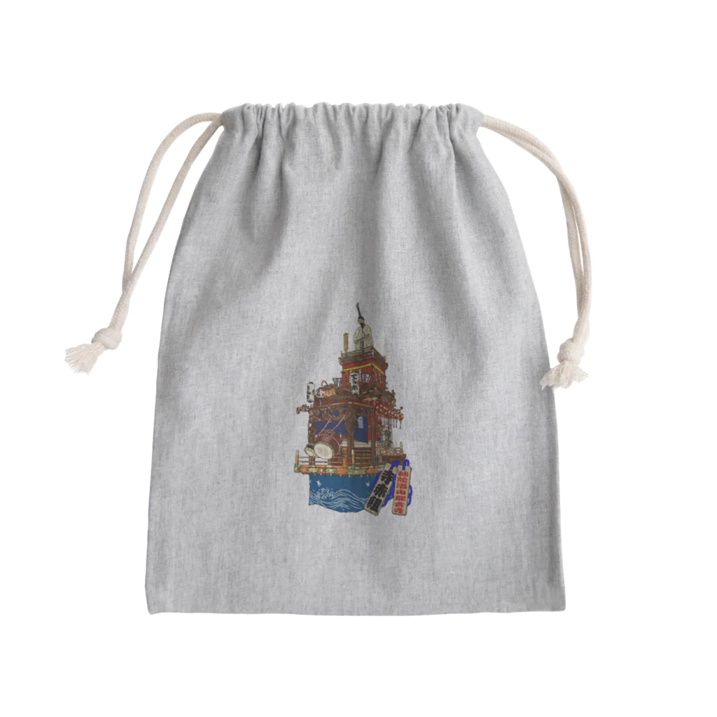 けい房の寺赤組山車Goods Mini Drawstring Bag