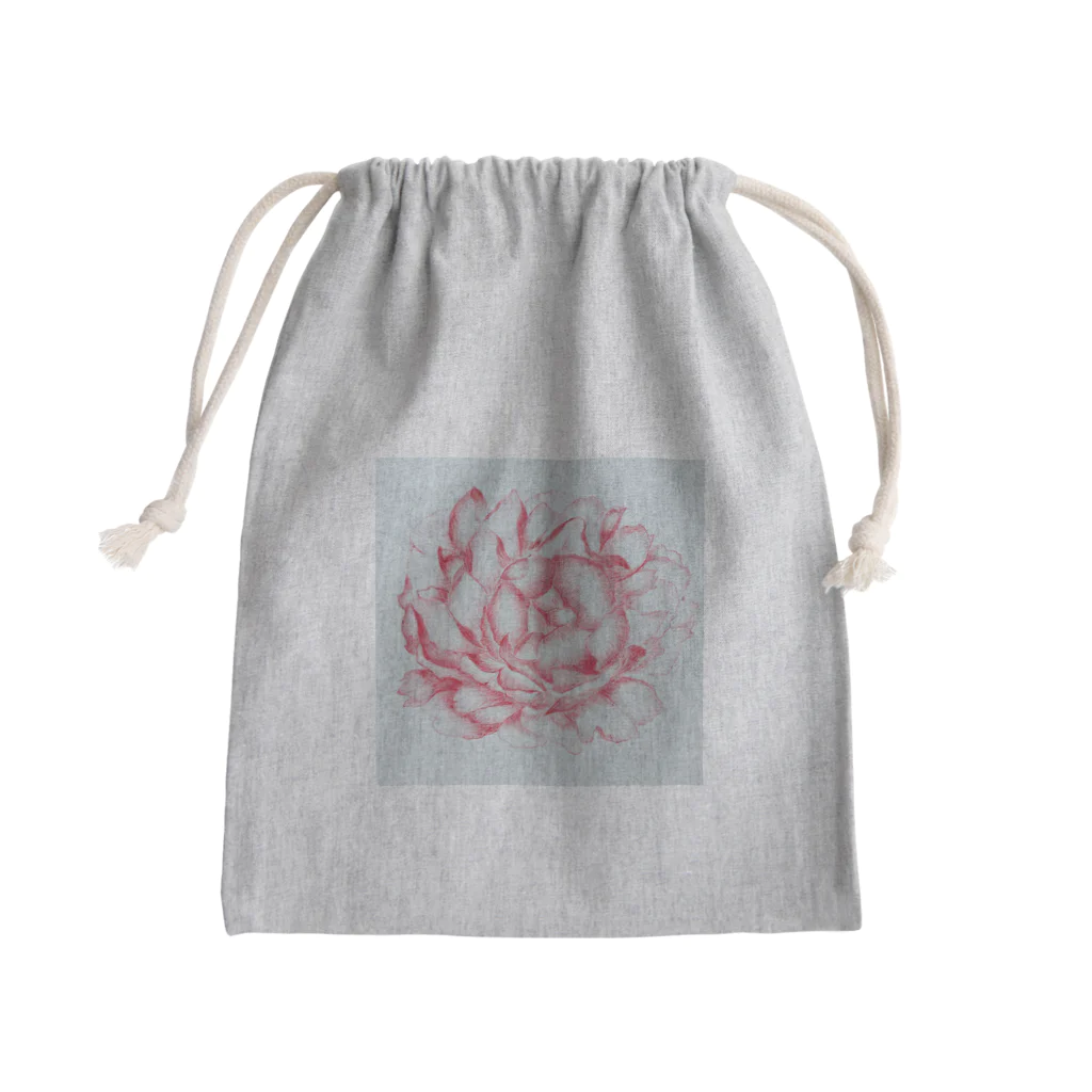 ピッチーの芍薬 peony Mini Drawstring Bag