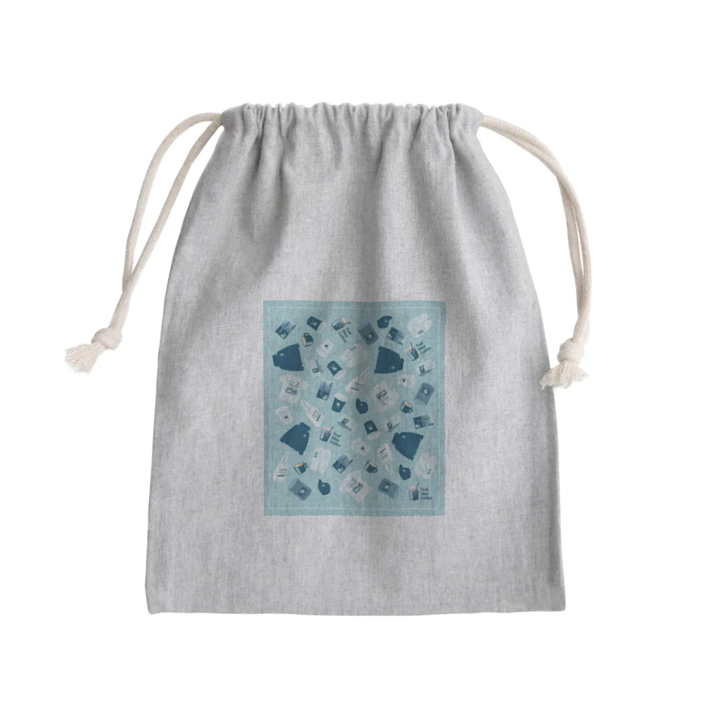 Teal Blue CoffeeのTealBlueItems Mini Drawstring Bag