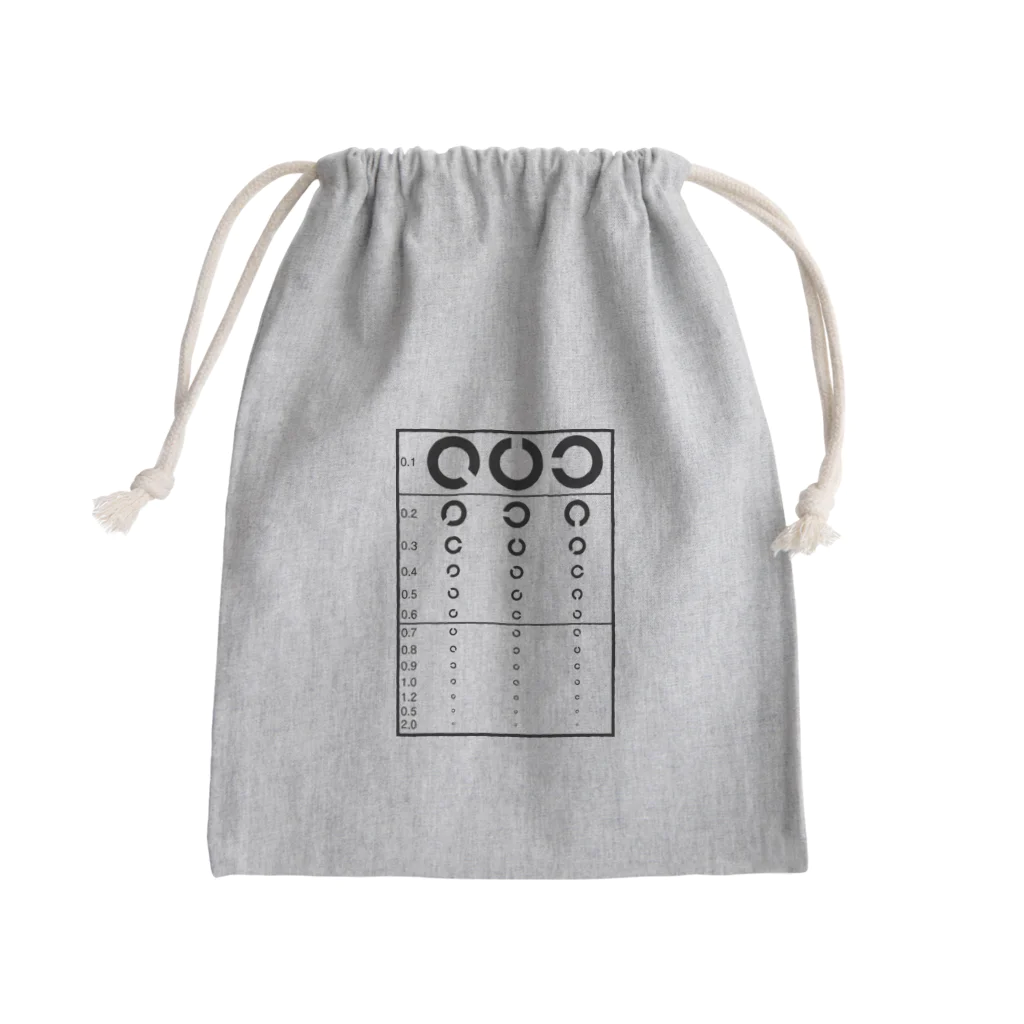 kimchinの視力検査 ランドルト環 Mini Drawstring Bag