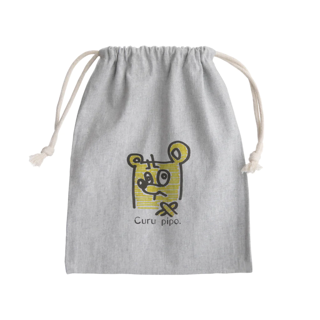 りんごショップのCuru pipo Mini Drawstring Bag