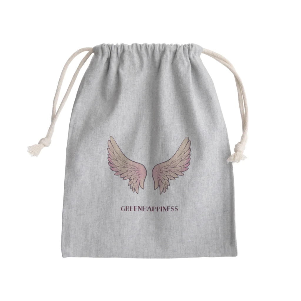 GreenHappinessのきゅーぴっど Mini Drawstring Bag