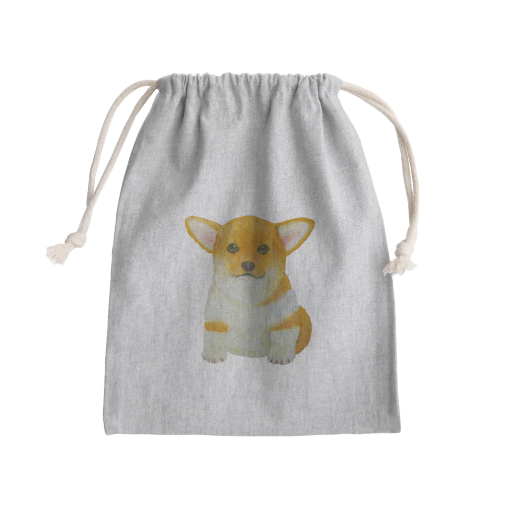 aoのコーギーの子犬　水彩風 Mini Drawstring Bag