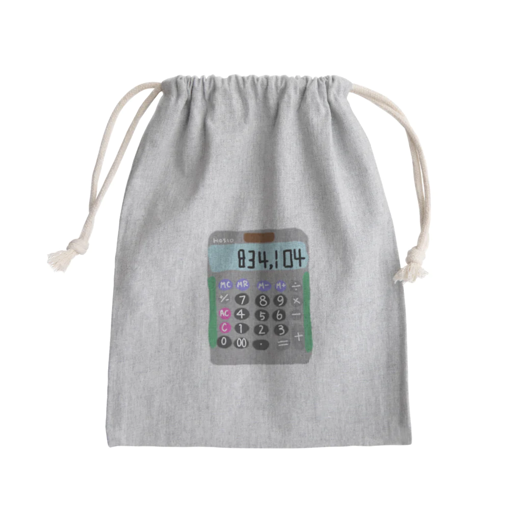 星絵里香のSUZURIの手描き電卓〖星絵里香〗 Mini Drawstring Bag