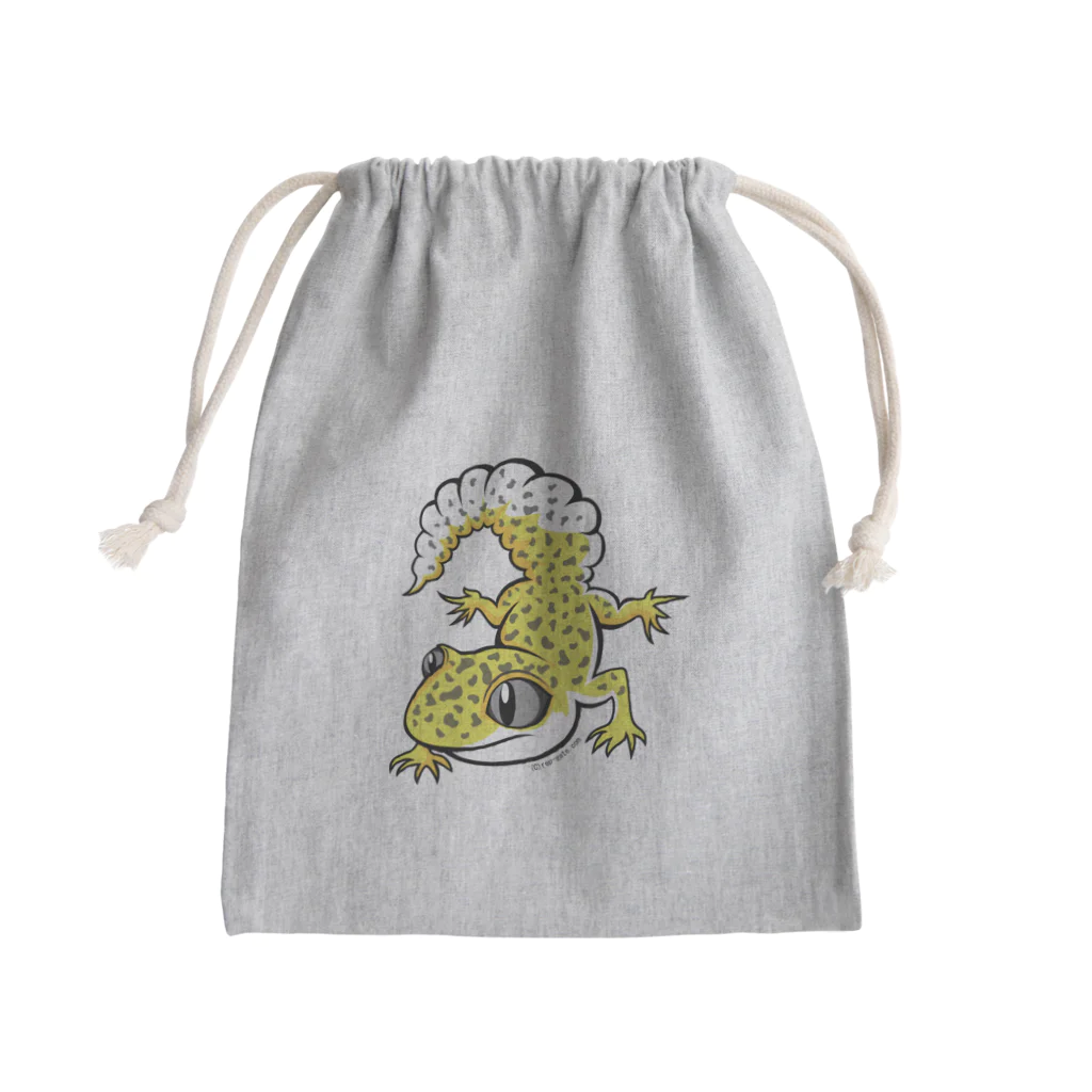 もむのふの爬虫類グッズやさんのレオパちゃん Mini Drawstring Bag