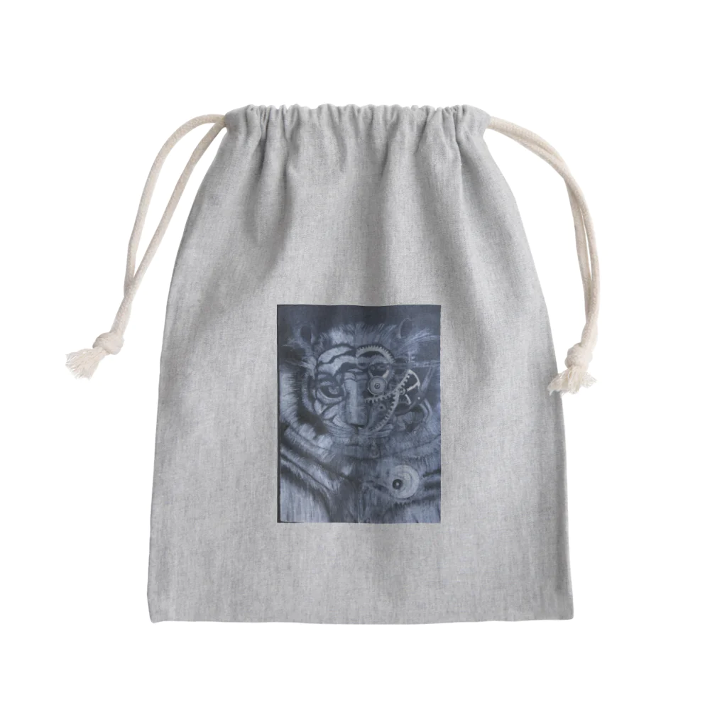 shin＿tomohiroのオートマチックタイガー Mini Drawstring Bag