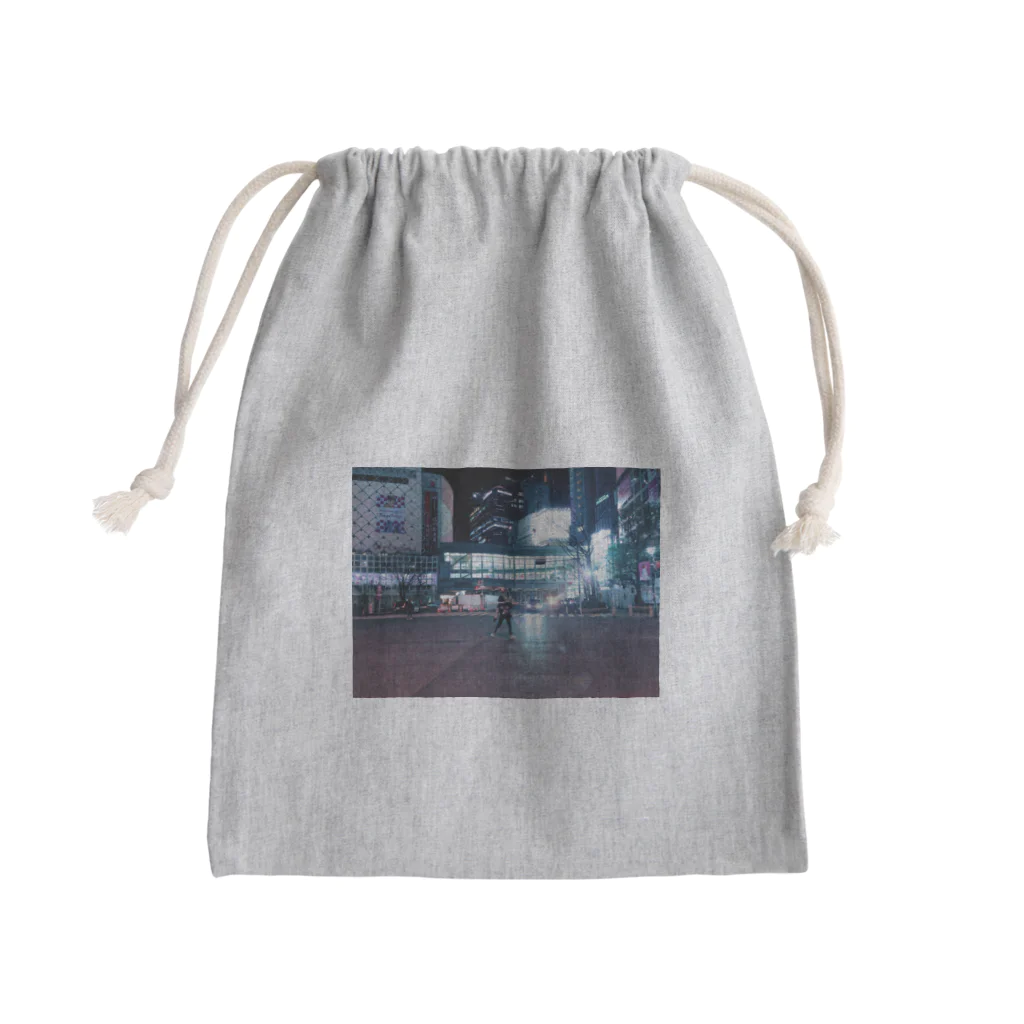 🌒🌓🌔🌕のわたしでーす Mini Drawstring Bag