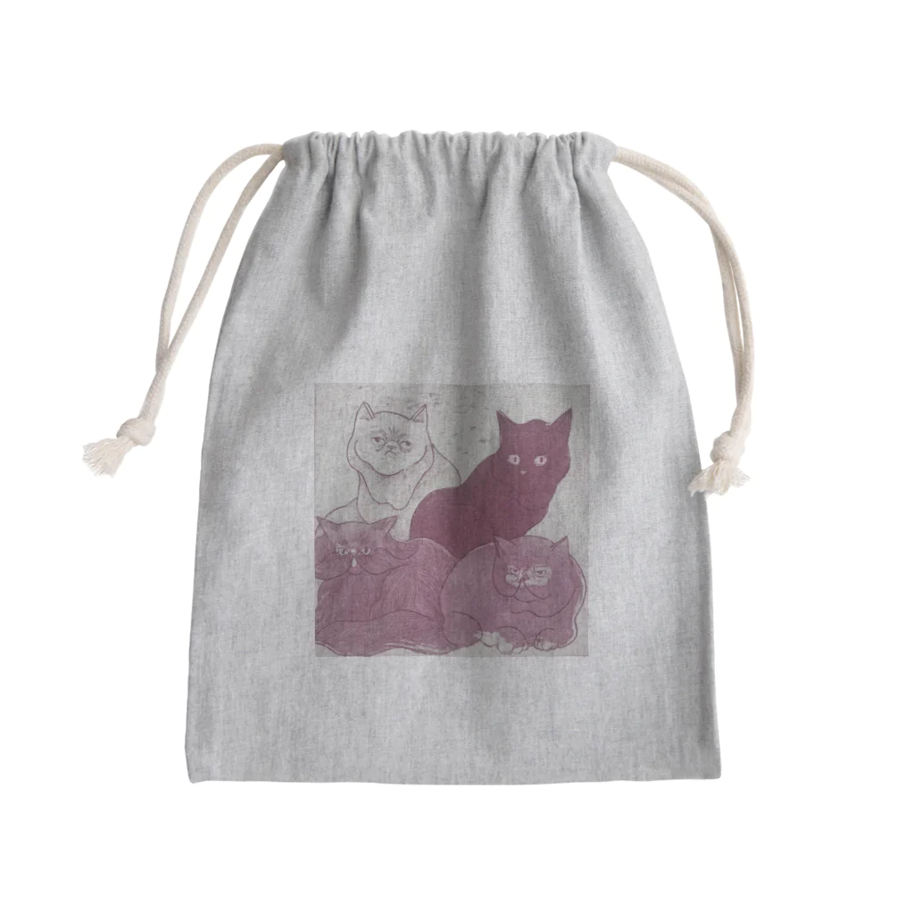 Inaba Narumiのねこ・アラカルト Mini Drawstring Bag