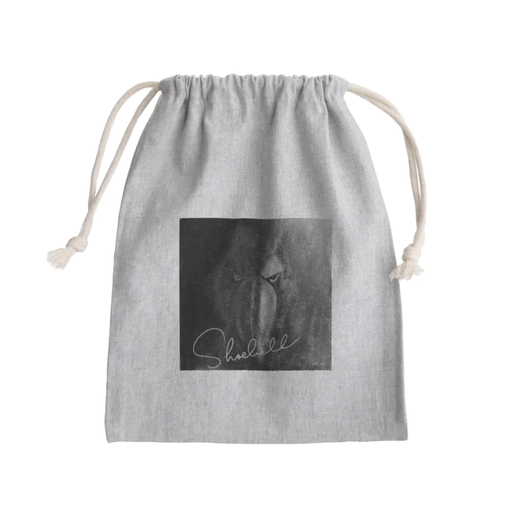 @Q_micのハシビロコウさん(Shoebill) Mini Drawstring Bag