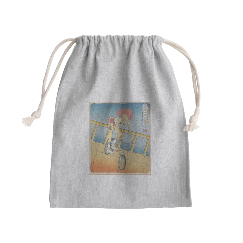nidan-illustrationの"双輪車娘之圖會" 2-#1 Mini Drawstring Bag