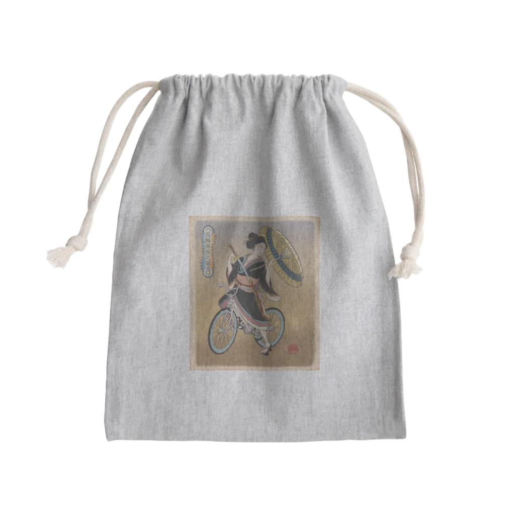 nidan-illustrationの"双輪車娘之圖會" 5-#1 Mini Drawstring Bag