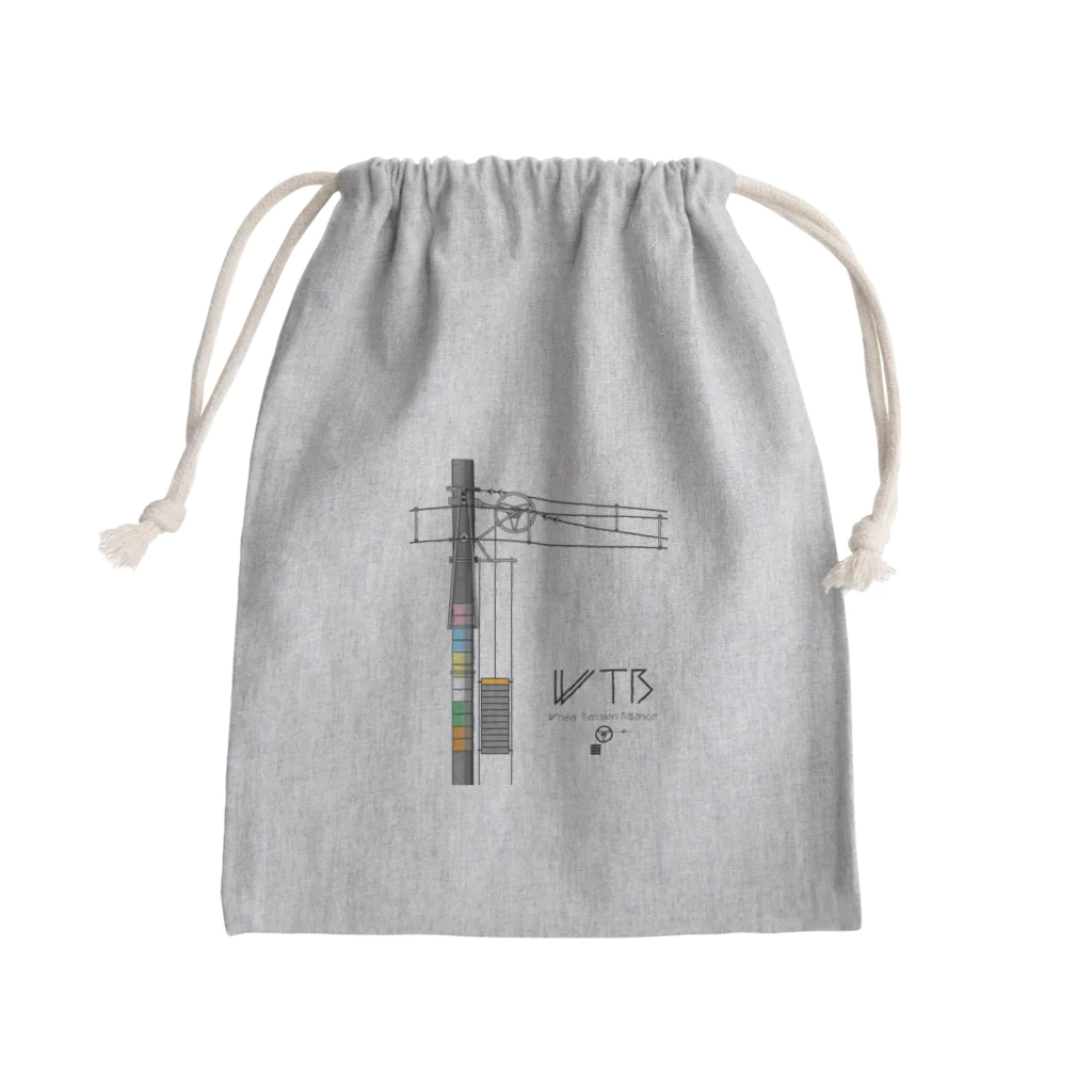 新商品PTオリジナルショップのWTBと電柱（高崎エリア） Mini Drawstring Bag