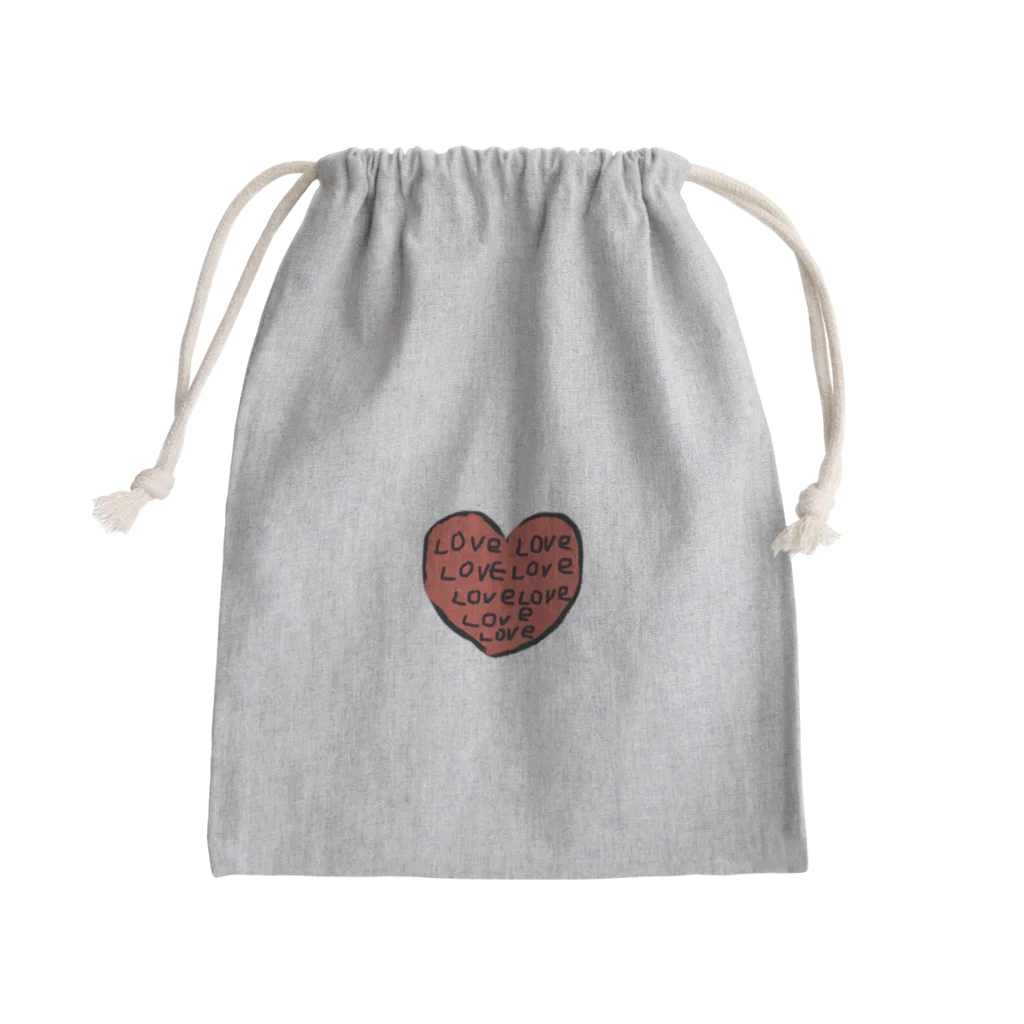 mamaladejamのLOVEがいっぱい Mini Drawstring Bag