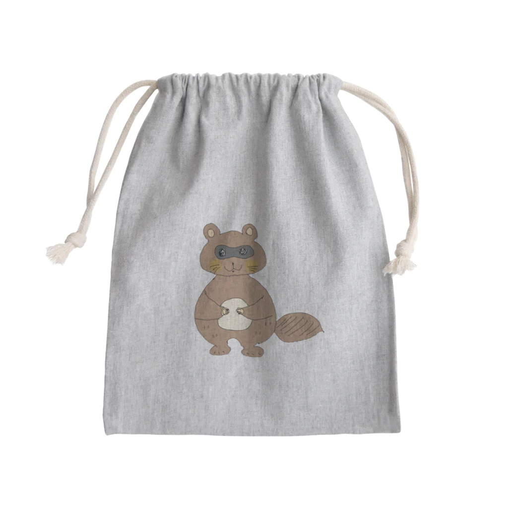 マザーランドのたぬき Mini Drawstring Bag