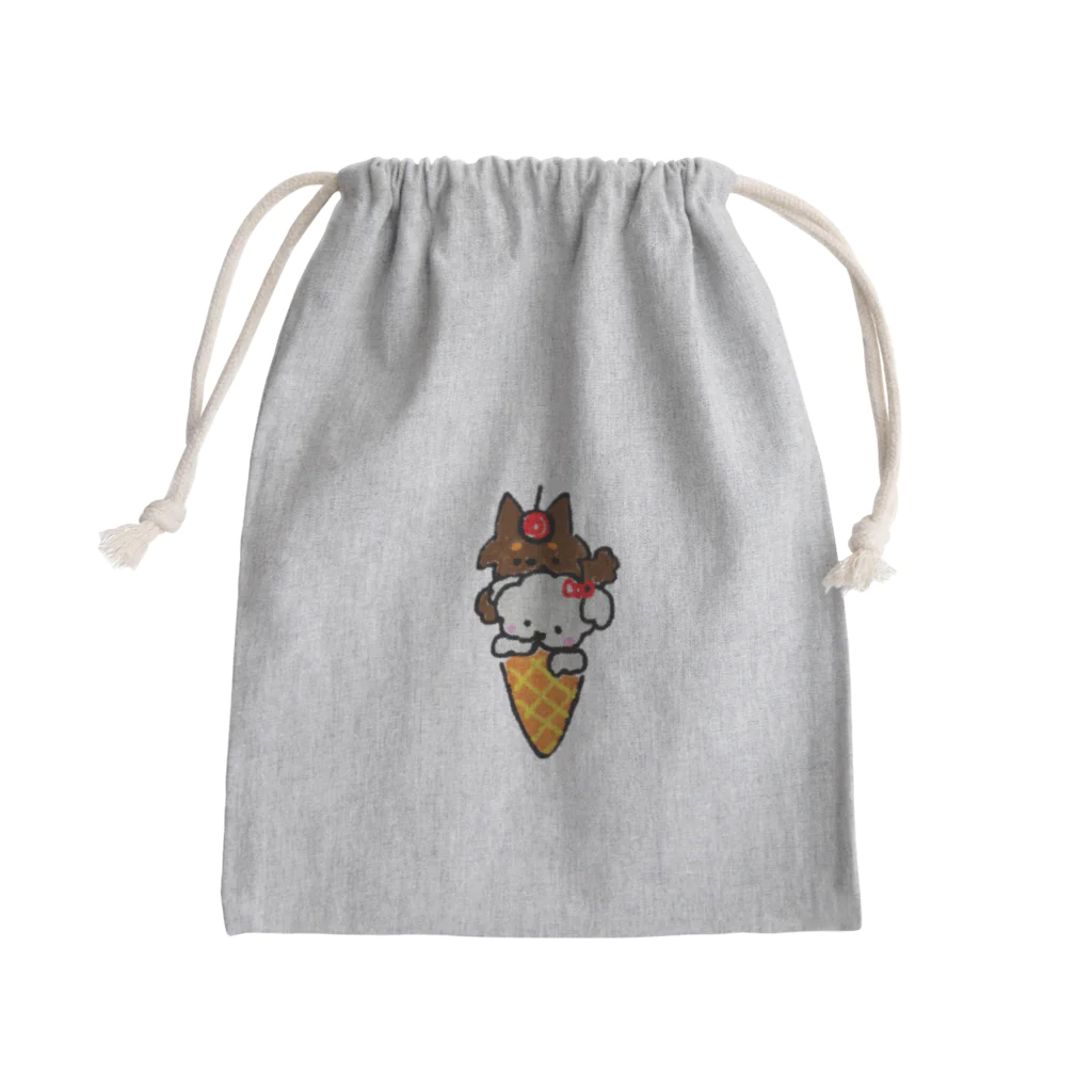 マルチーズ専門店の仲良しチワマルちゃん Mini Drawstring Bag