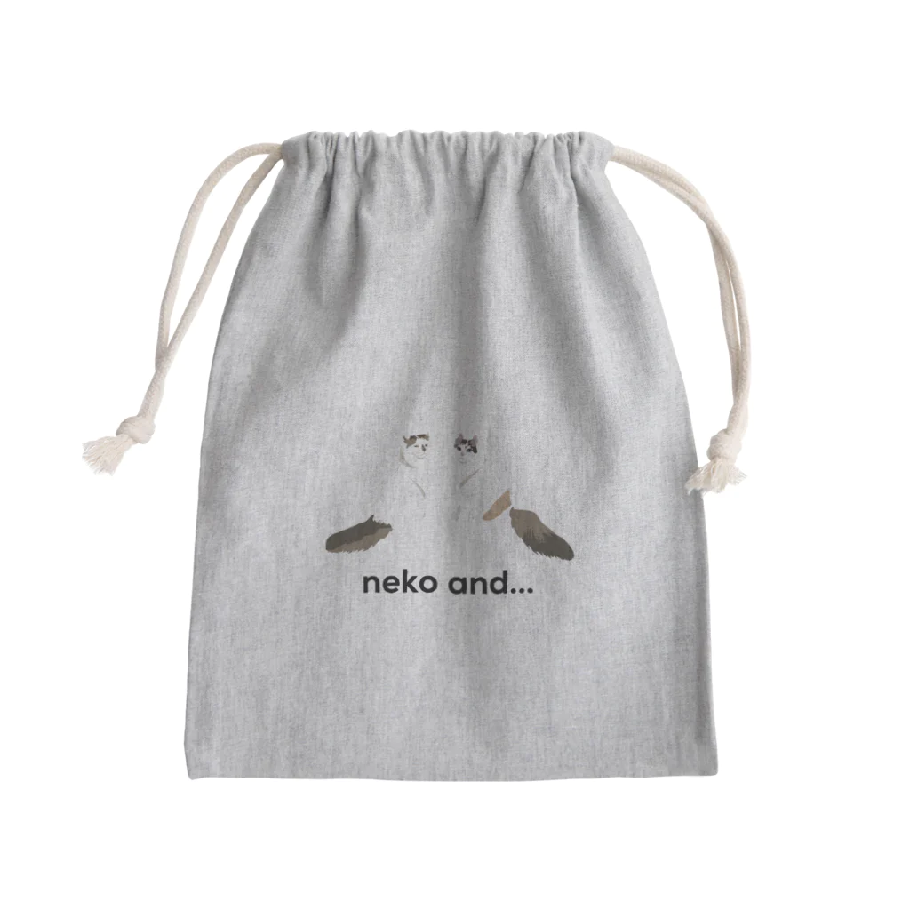 りさちゃんのneko and... Mini Drawstring Bag