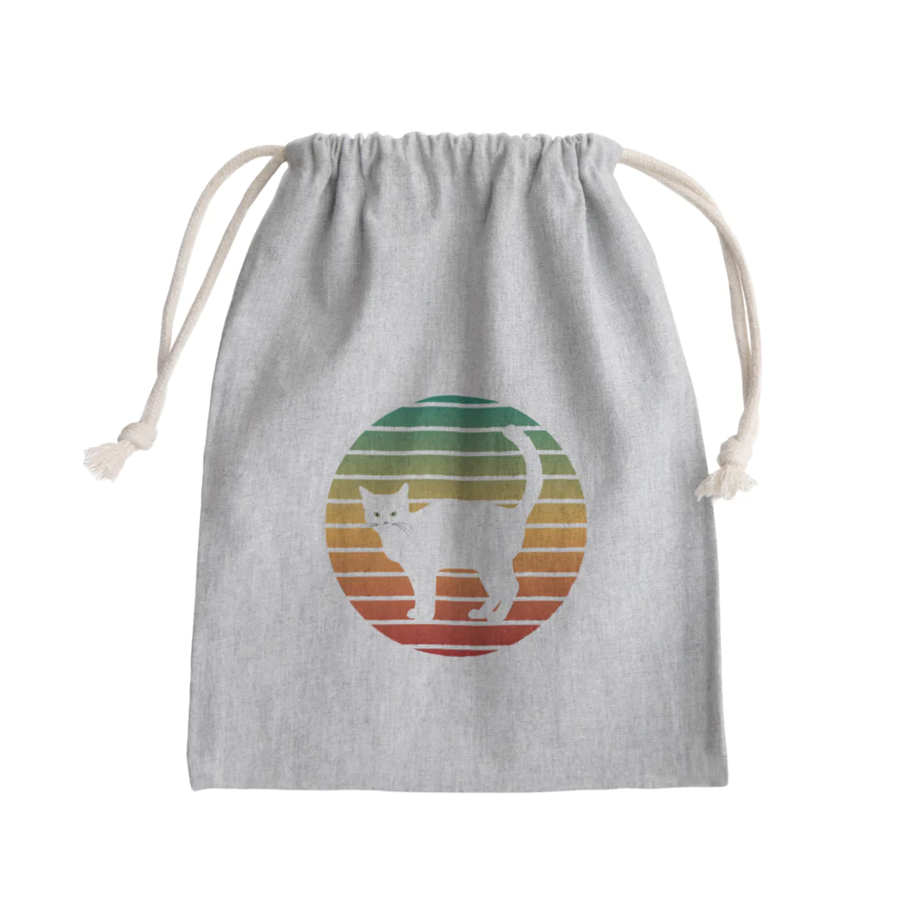 gemgemshopの夕焼けと猫 Mini Drawstring Bag