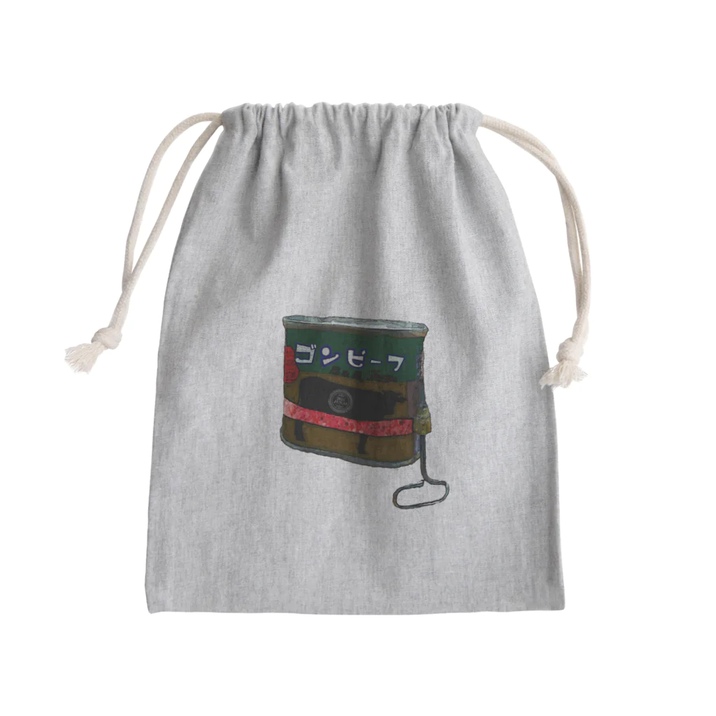 みにゃ次郎の懐かしの味「ゴンビーフ」！？ Mini Drawstring Bag