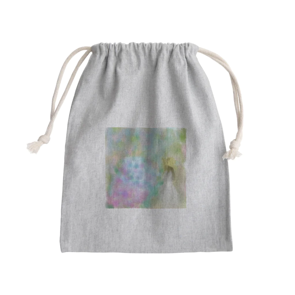 SCAMPの紫陽花と少女 Mini Drawstring Bag