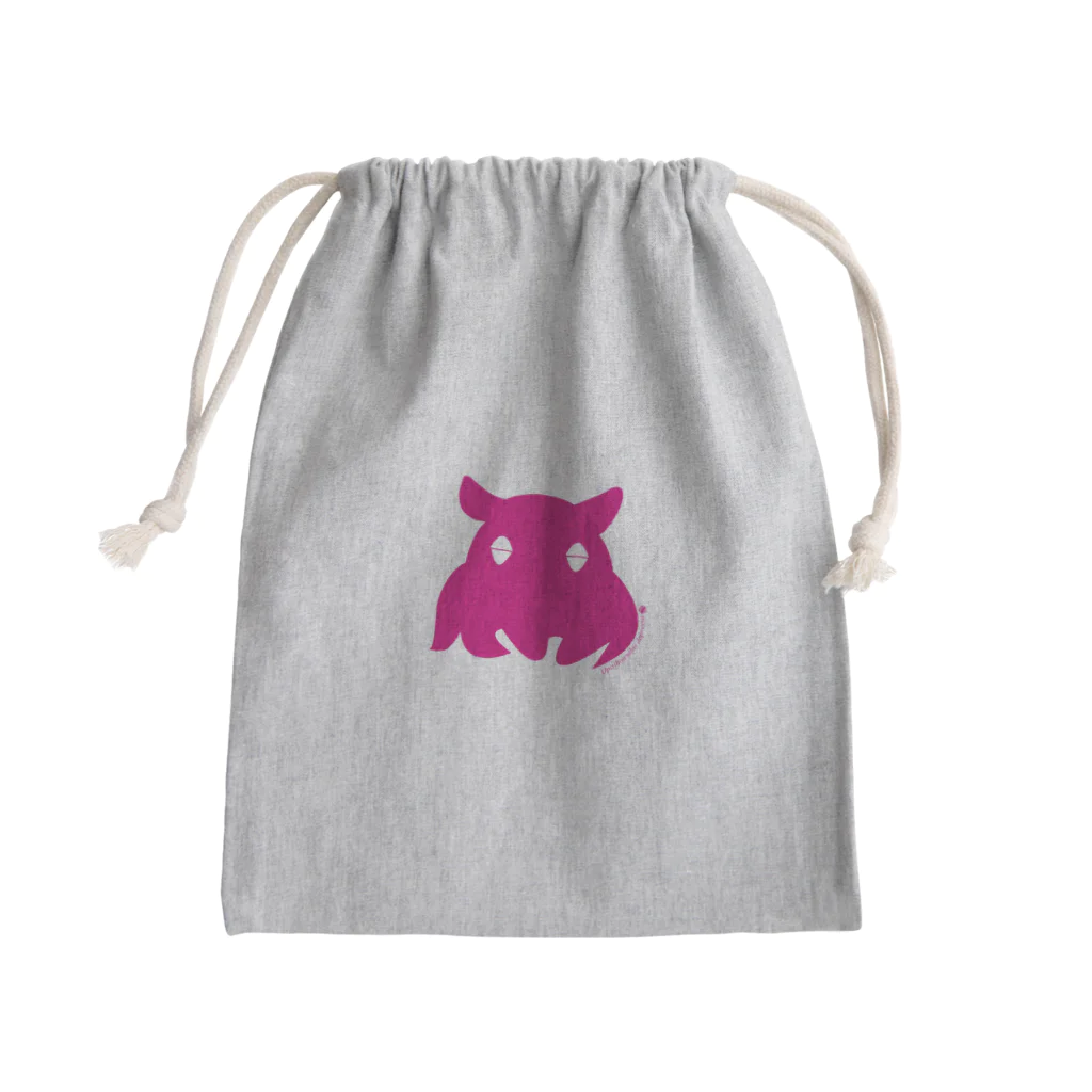 くらげばくだん雑貨店のねむいメンダコ牡丹 Mini Drawstring Bag