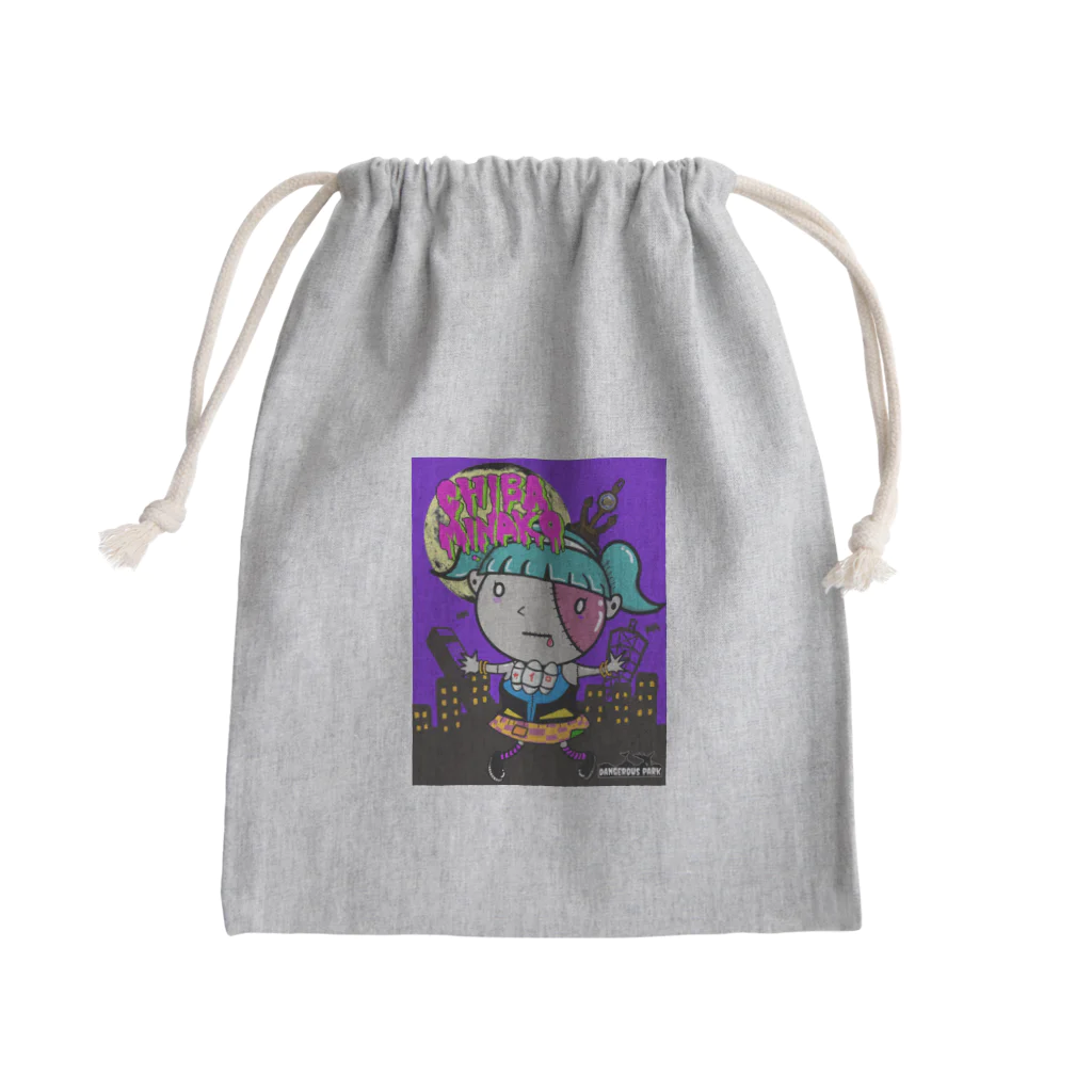 DANGEROUS PARKの【公式】チバミナコちゃん×dangerous park Mini Drawstring Bag