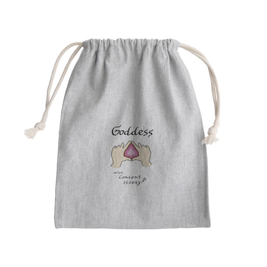 K＋K worksの【Goddess-pride&sexual consent】 Mini Drawstring Bag