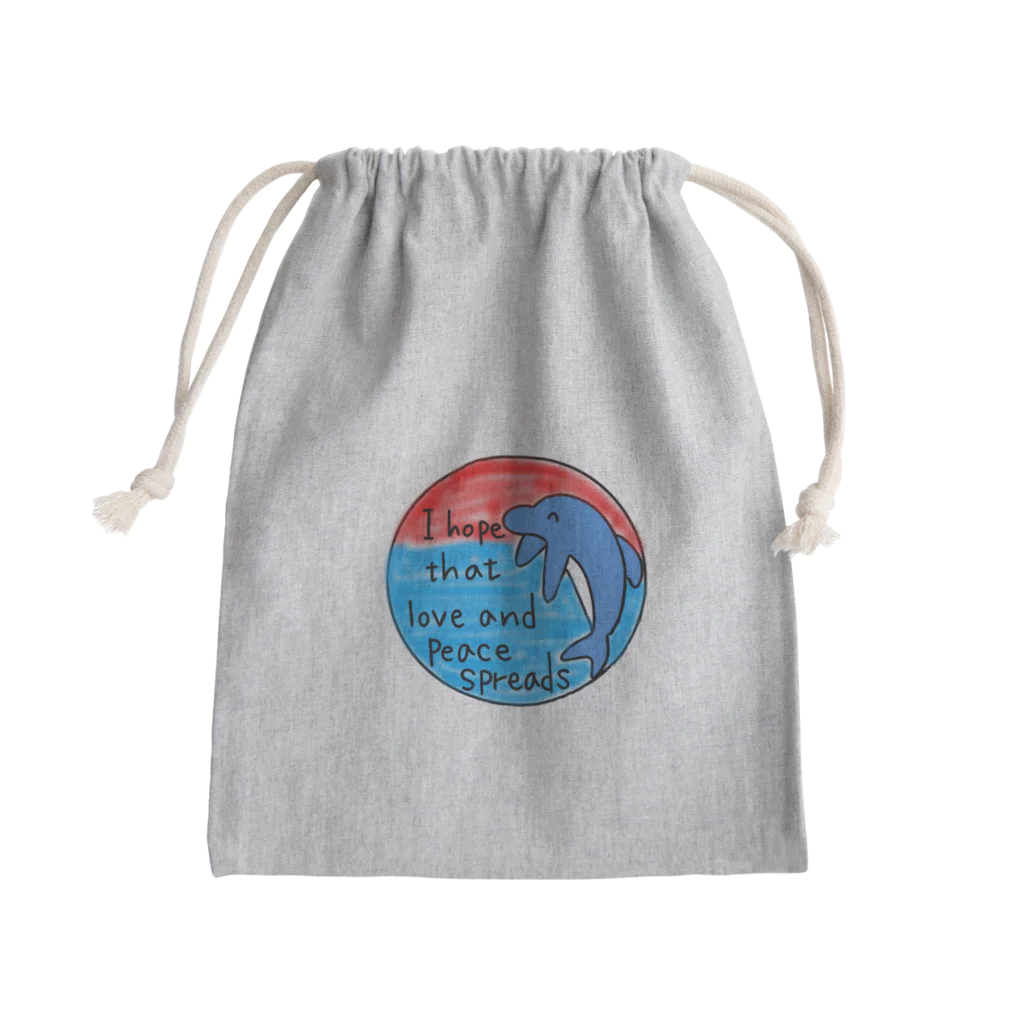 それいゆの愛と平和（いるかさん） Mini Drawstring Bag