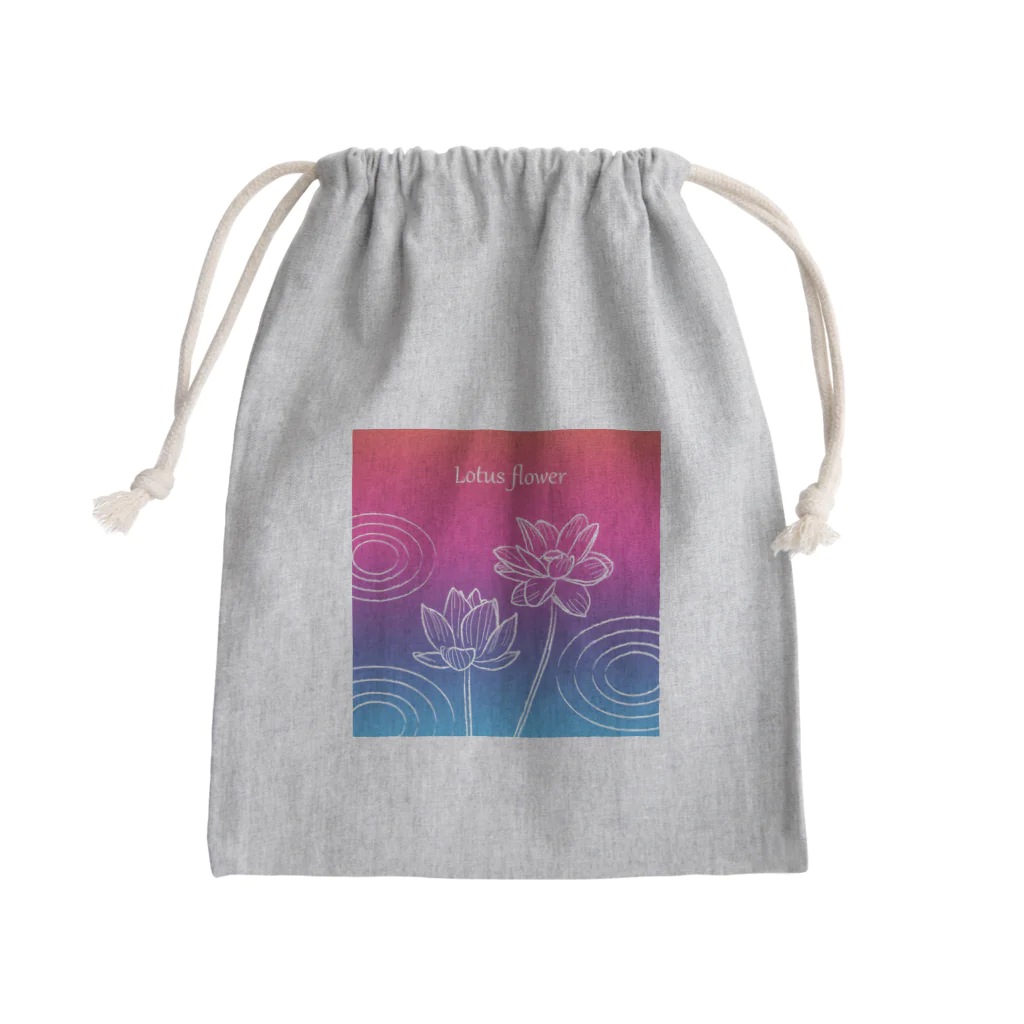 photo-kiokuの蓮 Mini Drawstring Bag