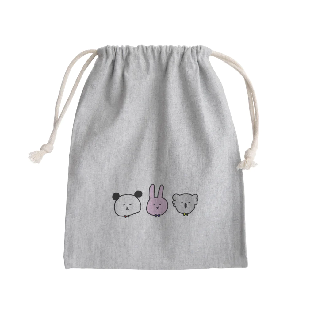 ユリナのパンダウサギコアラ（カラー） Mini Drawstring Bag