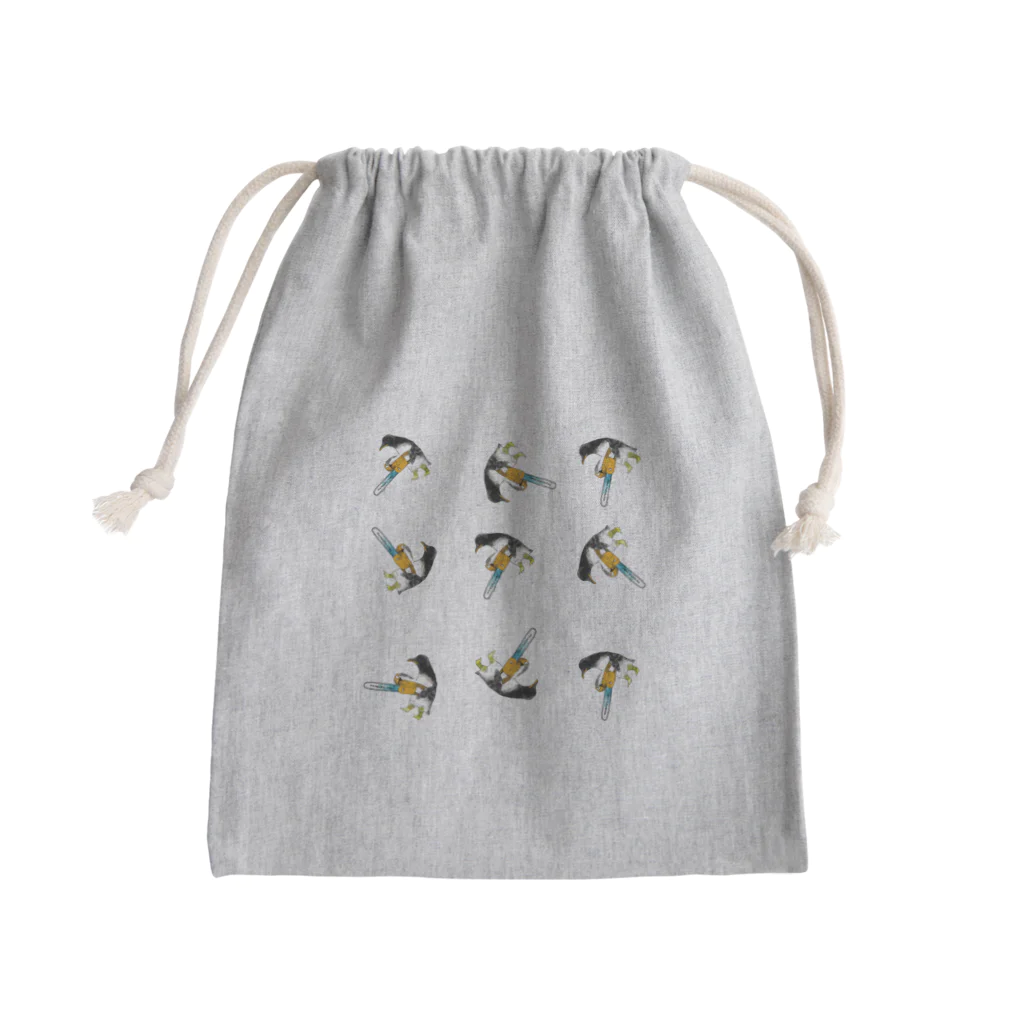 なんかい📛のメメント・ペンギン Mini Drawstring Bag