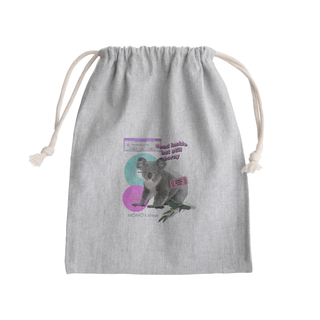 𝙈𝙊𝙈𝙊'𝙨 𝙎𝙝𝙤𝙥のコアラKING Mini Drawstring Bag