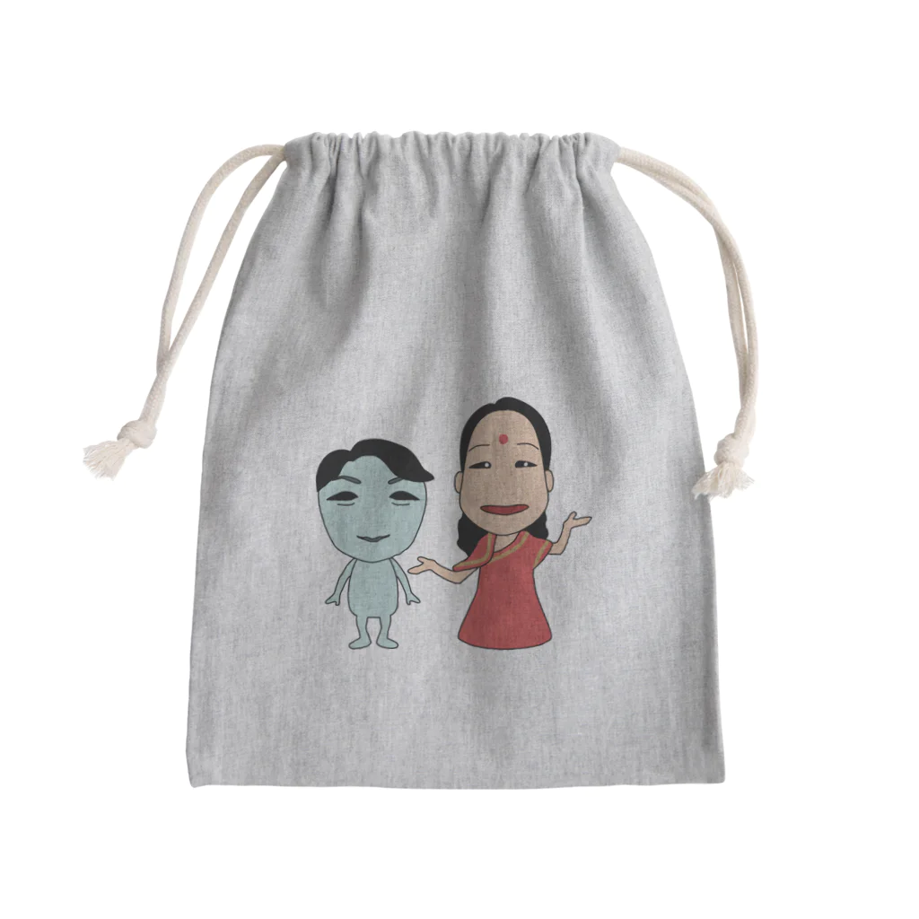 爆笑会コーポレーションの晃子さんとゼータヨシクル☆ Mini Drawstring Bag