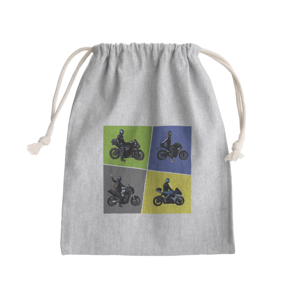 バイク部のバイク部 Mini Drawstring Bag