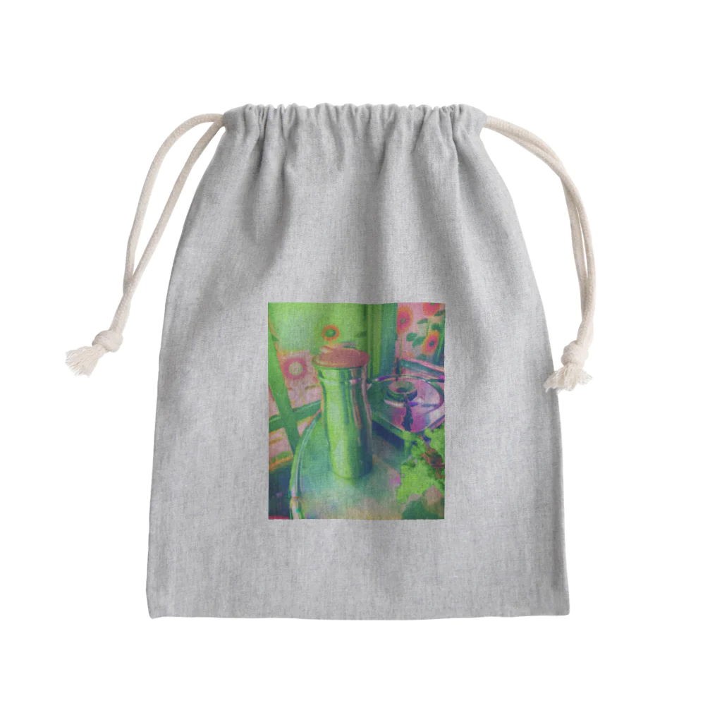 NEON LIGHT STARSのグリーンランタン Mini Drawstring Bag