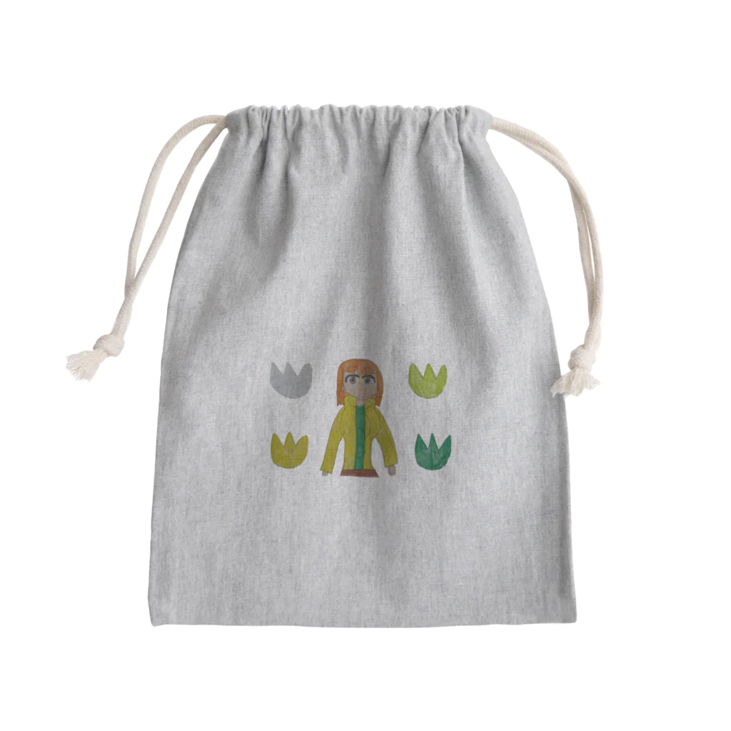 社会福祉法人若葉　因島であいの家のオレンジの髪の女の子 Mini Drawstring Bag