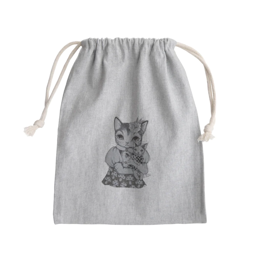 地域猫　那珂川 ねこ ネットワークのNNN限定版☆KINOPI→S　地域猫　応援デザイン Mini Drawstring Bag