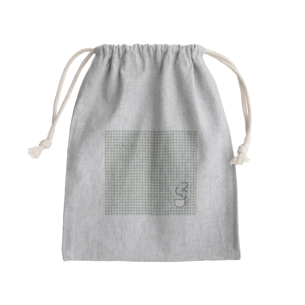 LUCKUPのあすあさチェックB Mini Drawstring Bag