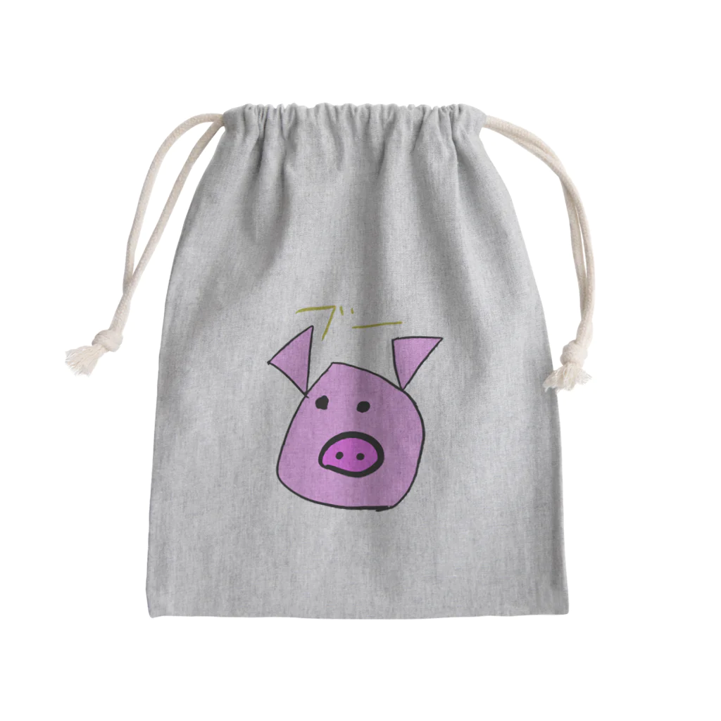 こぶたの戦国ショップのブーブーブタさん Mini Drawstring Bag