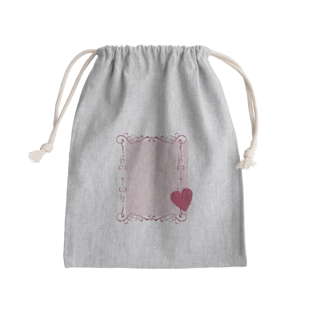 𝕞𝕠𝕣𝕚𝕜𝕒𝕪𝕠 ♦️♣️🔔🌹の推しのいろ・ハート Mini Drawstring Bag