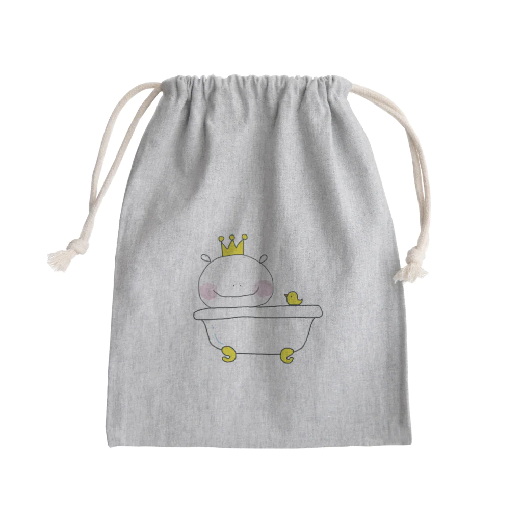 おうさまくんshopのおうさまくんお風呂 Mini Drawstring Bag