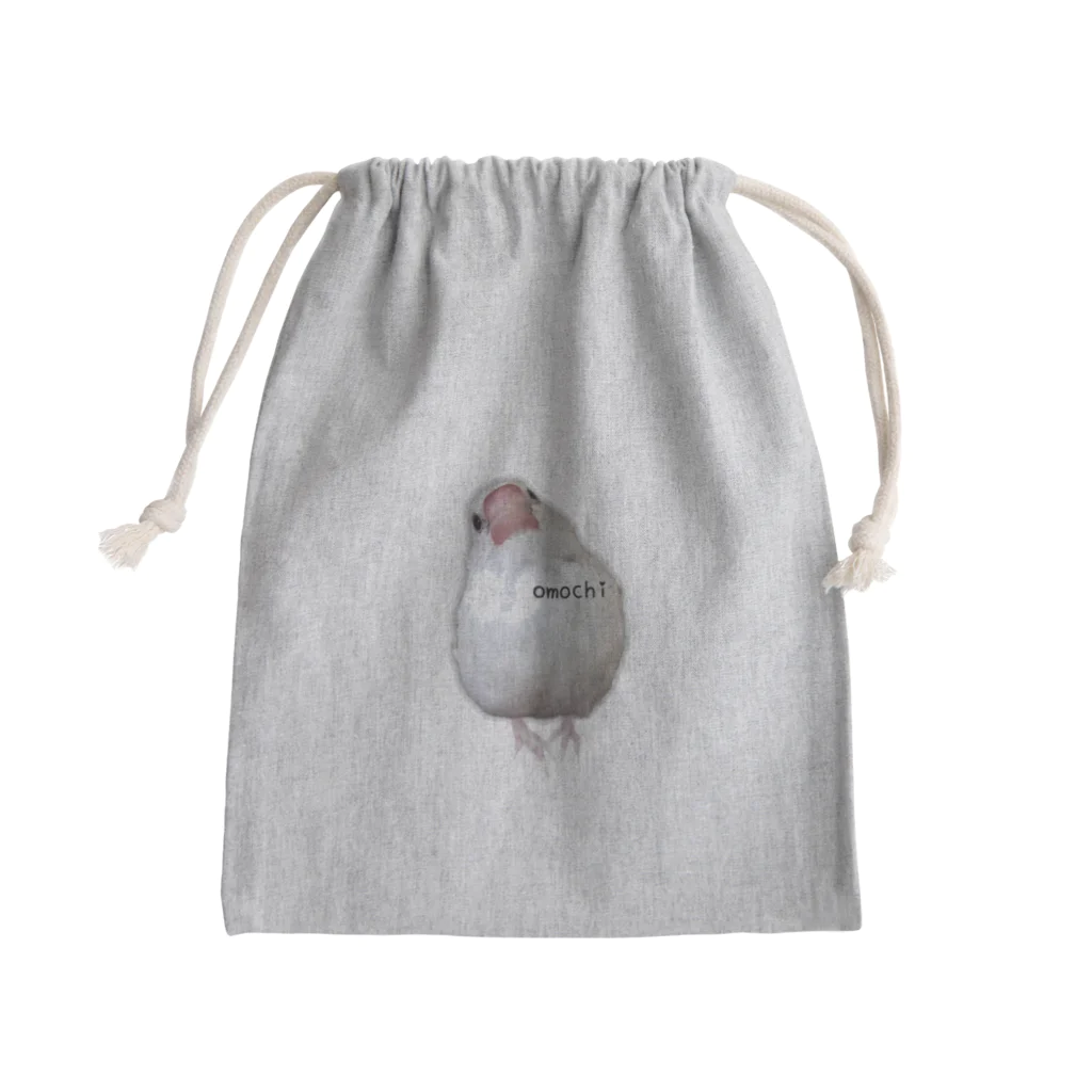 白文鳥のおもちさんの白文鳥のおもち Mini Drawstring Bag