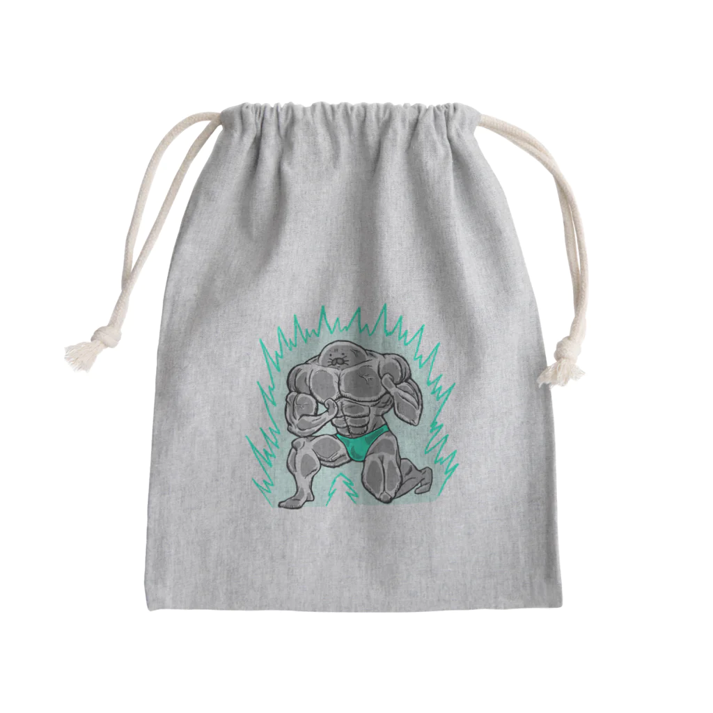 Riveredストアの足ザラシ"マッチョ" Mini Drawstring Bag