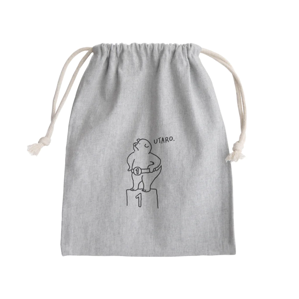 UTARO.co.jpのI am champion ! Mini Drawstring Bag