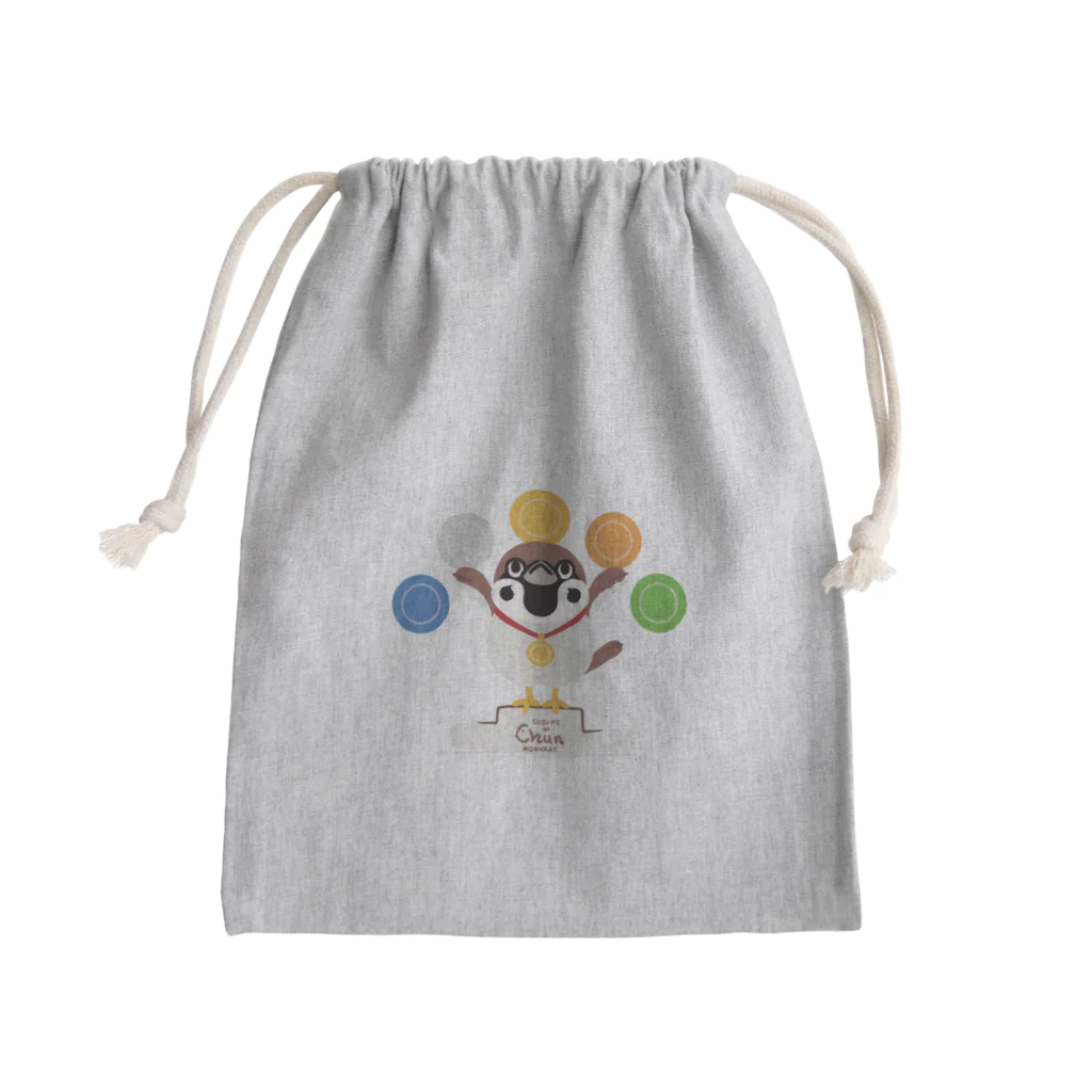 イラスト MONYAAT の競技　おしゃべり Mini Drawstring Bag