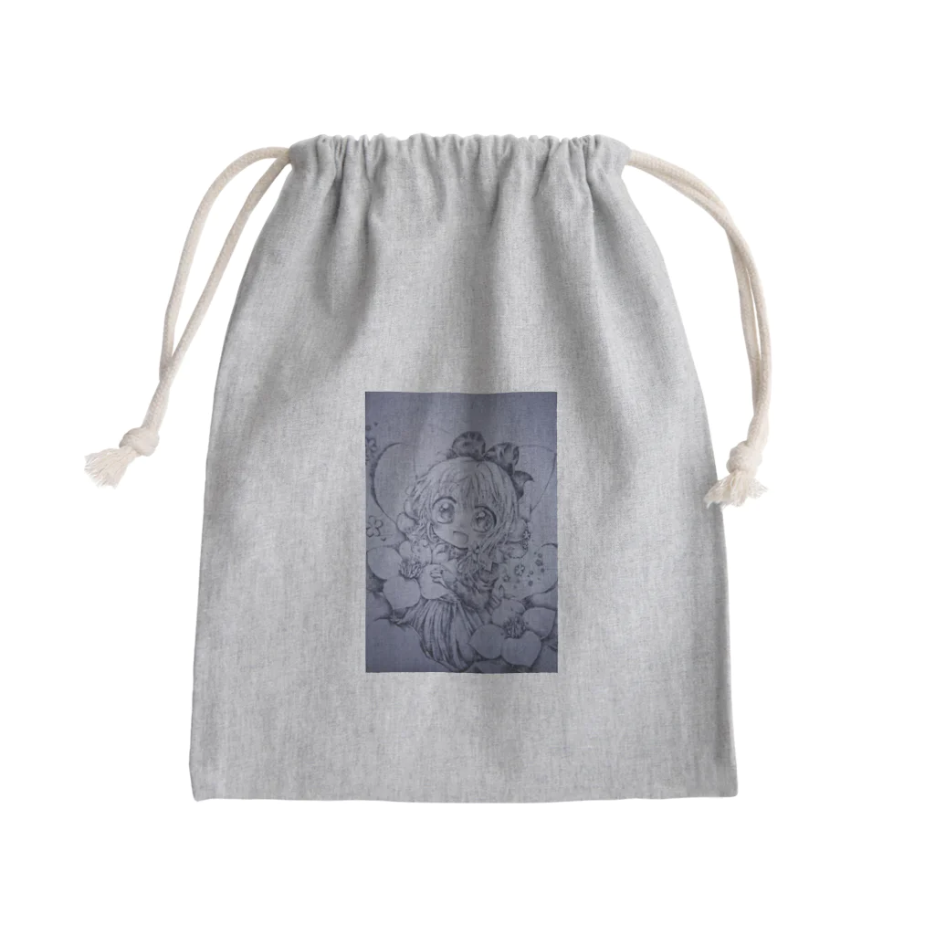 猫又 多座@漫画描き＊の妖精さん。＊ Mini Drawstring Bag