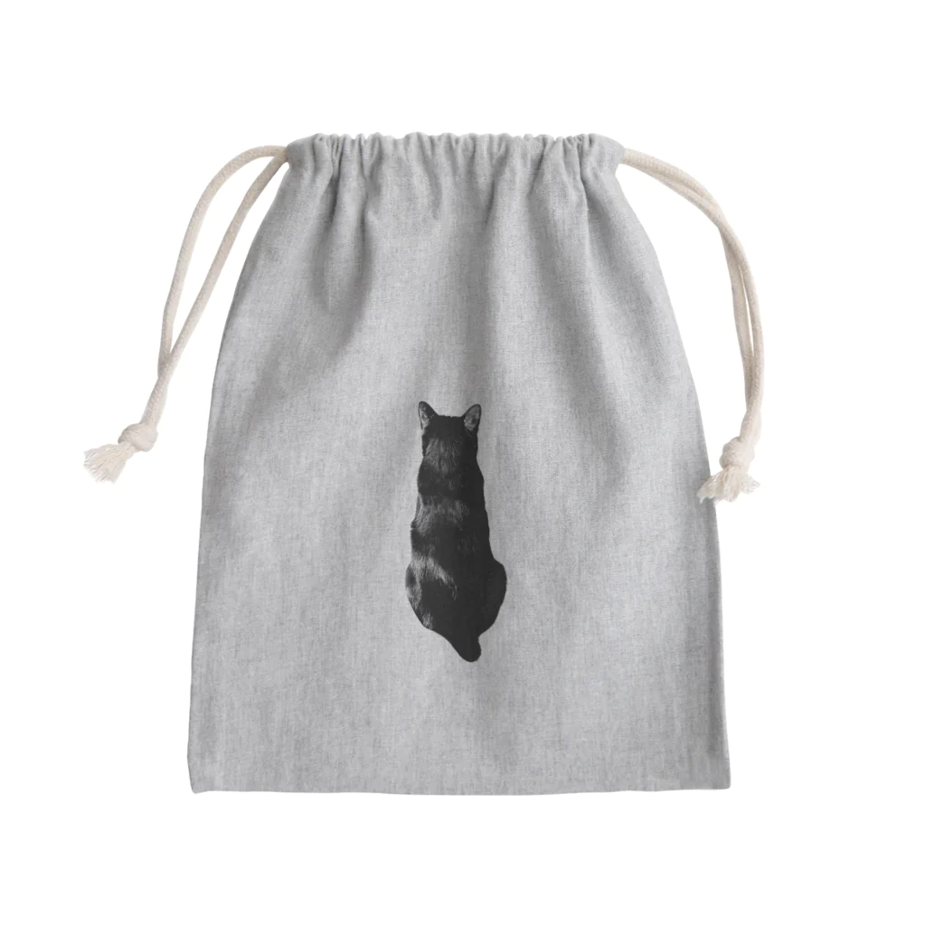 れいの近所のクロ Mini Drawstring Bag